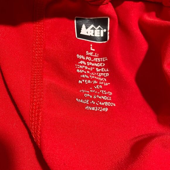 REI Black Lined Running Shorts Men’s Large Drawstring Waist - Picture 5 of 6